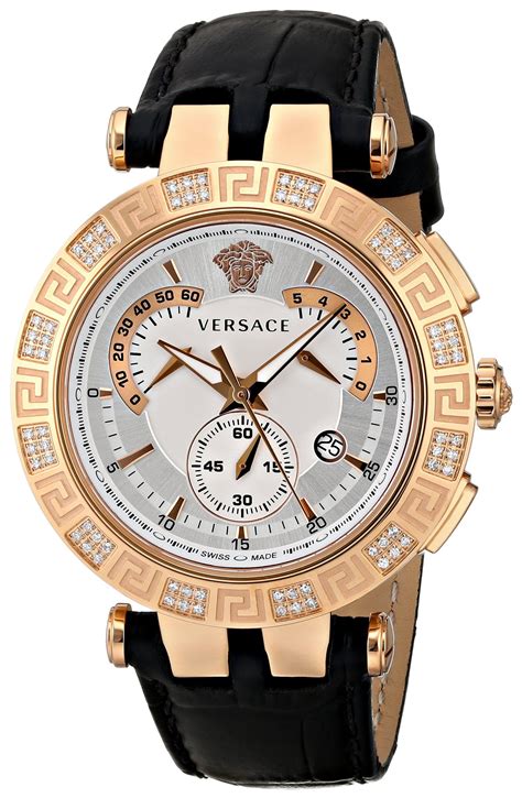 versace mens diamond watches|Versace chronograph watch.